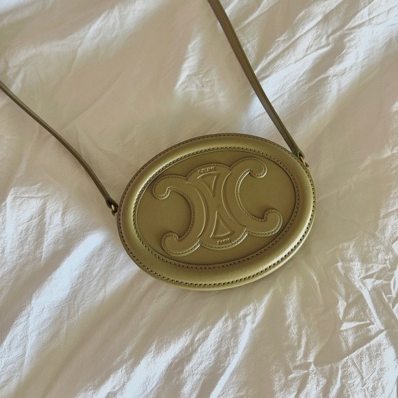 Celine Ciur Triomphe Oval Bag Olive - Picture 1 of 6